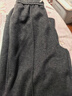 浪莎羊毛毛呢闊腿褲女春秋2026新款加絨褲人字紋小個(gè)子高腰垂感休閑褲 曬單實(shí)拍圖