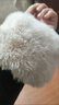 暢印秋冬毛毛袖套腕袖口仿獺兔毛短款毛手圈毛絨手環(huán)袖套女衣袖保暖 白色 曬單實(shí)拍圖