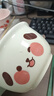 高顏值小狗小豬陶瓷碗可愛(ài)少女飯碗ins家用釉下彩馬卡龍餐具湯碗 粉豬+黃狗【兩碗兩勺【熱銷(xiāo)款】 曬單實(shí)拍圖