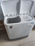 小鴨迷你雙桶洗衣機家用小型雙缸半自動(dòng)嬰兒童洗脫兩用 4.5公斤白色加厚款【藍光+強勁動(dòng)力+洗脫兩用】 曬單實(shí)拍圖