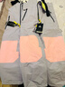 南恩兒童滑雪褲新款單板背帶褲保暖防水拼色雙板滑雪背帶褲男女童 桃粉紫 150cm 曬單實(shí)拍圖