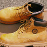 駱駝（CAMEL）馬丁靴男王俊凱同款工裝大黃靴女冬季穿搭通勤金甲戶(hù)外徒步登山鞋 G15W136025 沙漠黃-男 41 曬單實(shí)拍圖