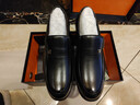 老人頭（LAORENTOU）老人頭皮鞋男中年休閑鞋真皮四季透氣商務(wù)男鞋爸爸鞋 TLA225 絨44 曬單實(shí)拍圖