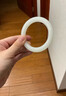 印象眸和田玉手鐲女款白玉款平安玉鐲多口徑可選附送證書(shū) 內徑約57-58mm 曬單實(shí)拍圖