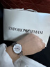 EMPORIO ARMANI阿瑪尼手表女士 滿(mǎn)天星銀色鋼帶石英腕表女生日禮物送女友AR1925 曬單實(shí)拍圖