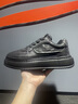 七匹狼板鞋男鞋冬季新款潮流運動(dòng)百搭休閑鞋男士厚底增高耐磨輕便工裝鞋 黑色 【標準皮鞋碼】 41 (255mm) 曬單實(shí)拍圖