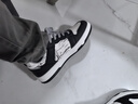 回力（Warrior）官方板鞋男鞋秋冬季舒適增高休閑運動(dòng)鞋子男學(xué)生跑步鞋 黑白41 曬單實(shí)拍圖