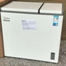 Midea美的冰柜210升家商兩用 冷藏冷凍雙溫雙箱冷柜 一級能效電子溫控 白色 210L BCD-210DKEM(E) 曬單實(shí)拍圖
