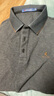 夢(mèng)特嬌（MONTAGUT）長(cháng)袖polo衫男士春秋季100%純棉商務(wù)休閑親膚中年T恤 石墨灰 2XL 曬單實(shí)拍圖