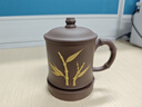 云禪尚陶紫砂杯宜興原礦純全手工大小容量帶內膽過(guò)濾泡茶蓋杯男女士辦公室家用客廳辦公會(huì )客主人杯商務(wù)禮品  錦竹杯（五件套-老紫泥-約450cc） 曬單實(shí)拍圖