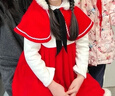 迪士尼女童新款2026冬季圣誕萬(wàn)圣節套裝小紅帽cosplay加絨加厚新年戰袍 品牌紅色 (披帽+裙子兩件套) 100 (適合96-105) 曬單實(shí)拍圖