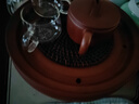 世誠潮州朱泥茶盤(pán)手工修胚紫砂茶船圓形茶托潮汕工夫茶具6英寸直邊 10英寸古型茶盤(pán) 曬單實(shí)拍圖