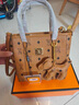 高級感包女包2025新款潮時(shí)尚菜籃子手提包真皮手拎水桶包女斜挎包 棕色中號20cm 專(zhuān)柜正品禮盒套裝 曬單實(shí)拍圖