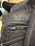 Lee25秋冬新舒適中腰錐形五袋款深灰色男牛仔褲潮 曬單實(shí)拍圖