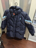 暇步士（Hush Puppies）童裝兒童長(cháng)款羽絨服冬裝新款男女童加厚保暖外套 藏藍 140 曬單實(shí)拍圖