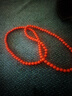 彩荷南紅瑪瑙手鏈男女款滿(mǎn)色滿(mǎn)肉柿子紅三圈108顆佛珠手串飾品 冰糯火焰紋8mm一條 曬單實(shí)拍圖