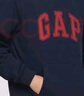 蓋璞Gap男女裝2025秋季新款LOGO抓絨寬松連帽套頭衛衣休閑上衣786940 海軍藍 L (175/96A) 亞洲尺碼 曬單實(shí)拍圖