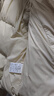 坦博爾羽絨服女士短款可脫卸帽秋冬廓形保暖厚外套5520350Z 臻奢白165 曬單實(shí)拍圖