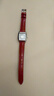 適配卡西歐表帶女真皮小紅表表帶紅色LTP-1208E-9B2手表鏈14mm 紅色-銀色扣 14mm 曬單實(shí)拍圖