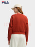 FILA 斐樂(lè )官方女子套頭衛衣冬新款時(shí)尚休閑舒適針織長(cháng)袖上衣 水華紅-RD M 165/84A/M 曬單實(shí)拍圖
