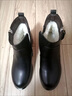 啄木鳥(niǎo)全牛皮真皮短靴女加絨加厚平底秋冬季新款媽媽棉鞋羊毛皮鞋馬丁靴 黑色【羊毛里】 37 曬單實(shí)拍圖