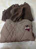 G.duck男童秋冬裝套裝2025新款兒童加絨棉服外套寶寶冬季加厚棉衣兩件套 咖色 110 cm 曬單實(shí)拍圖