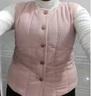 莫代爾純棉花手工馬甲冬季成人內膽貼身坎肩加厚修身棉背心女士保暖馬夾 淺灰色 XL 110-125斤 曬單實(shí)拍圖