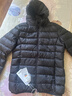 雪中飛（SNOWFLYING）女士短款輕薄羽絨服連帽時(shí)尚戶(hù)外休閑輕暖外套 黑色L165 曬單實(shí)拍圖