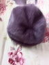 恒源祥老年人女奶奶帽子冬季老人加絨加厚保暖毛線(xiàn)帽圍脖套裝媽媽老太太 紫 均碼【有松緊】 曬單實(shí)拍圖