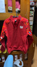 361°年裝新年兒童衛衣26春男中大童加絨保暖半高領(lǐng)拼接上衣 紅170 曬單實(shí)拍圖