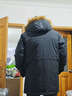 探路者（TOREAD）羽絨服男式鵝絨派克服戶(hù)外防潑水保暖中長(cháng)款工裝外套25年秋冬新款 黑色-TADDBN91868 3XL 曬單實(shí)拍圖