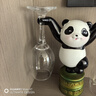 神州夢(mèng)熊貓輕奢高檔紅酒架酒柜裝飾擺件現代客廳玄關(guān)餐邊柜喬遷新居禮品 踢腿熊貓酒架+熊貓杯架-不含酒杯 曬單實(shí)拍圖