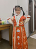 安妮優(yōu)兒（Anneyol）漢服女童冬國風(fēng)草原民族風(fēng)裙子冬季藏風(fēng)冬裝兒童拜年服 紅色 140 曬單實(shí)拍圖