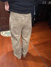 MR.25休閑褲男秋冬季新款燈芯絨褲子條絨燈草絨運動(dòng)長(cháng)褲闊腿寬松直筒褲 卡其色 30 曬單實(shí)拍圖