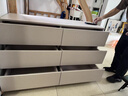 DeRUCCI HOME慕思全實(shí)木斗柜簡(jiǎn)約現代臥室床尾柜家用五斗六斗八斗柜客2025新款 灰色-六斗柜120CM實(shí)木-包安裝 曬單實(shí)拍圖
