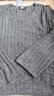 UR2025秋季新款女裝休閑設計感破洞亮片V領(lǐng)針織衫UWH950111 冷灰 (面料微扎) L 曬單實(shí)拍圖