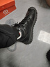 啄木鳥(niǎo)【真軟皮】東北冬季雪地靴子男士皮毛一體特厚厚底保暖防寒棉鞋 7225 黑色 43 曬單實(shí)拍圖