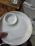 奧美優(yōu)（AOmeiyou）子母盤(pán)菜盤(pán)餃子盤(pán)簡(jiǎn)約精致高級感餐盤(pán)帶醋碟蝦盤(pán)白色盤(pán)子 曬單實(shí)拍圖