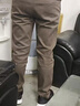 花花公子（PLAYBOY）輕奢深灰色休閑褲男九分褲百搭秋冬季男生褲子加絨加厚款男士長(cháng)褲 咖色九分褲【秋款 32 【130-140斤】 曬單實(shí)拍圖