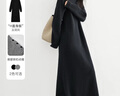 對白格雷系灰色直筒針織連衣裙女2025冬季新款松弛高級感毛衣長(cháng)裙 經(jīng)典黑 M 曬單實(shí)拍圖