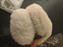 沐馳斯頓耳罩保暖冬季女士韓版可愛(ài)學(xué)生耳捂子護耳毛絨耳包防凍折疊耳套男 米白色（店主力推色顯白好看） 曬單實(shí)拍圖