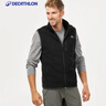 迪卡儂抓絨馬甲男春秋保暖搖粒絨背心抓絨衣沖鋒衣內膽MH120 黑色 L 曬單實(shí)拍圖