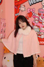 啄木鳥(niǎo)溫柔毛毛領(lǐng)披肩小香風(fēng)斗篷女秋冬長(cháng)袖甜美珍珠扣復古民國披肩禮物 粉紅色 均碼 曬單實(shí)拍圖