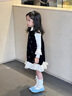 G.DUCKKIDS小黃鴨女童秋裝連衣裙春秋季2025新款女寶寶公主裙兒童裙子兩件套 圖片色 110 建議4~5歲【100-110cm】cm 曬單實(shí)拍圖