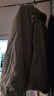 貓人棉服男士秋冬季外套羊羔絨加絨棉衣休閑連帽棉襖子 灰綠色 XL 曬單實(shí)拍圖