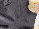 霞湖世家【有授權真德絨】 德絨圓領(lǐng)秋裝雙磨毛保暖長(cháng)袖打底T恤衫 331A 深灰 2XL （161-175斤） 曬單實(shí)拍圖