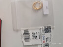 中國黃金（CHINA GOLD）方管黃金耳環(huán)女999足金耳釘扣耳圈新年情人節禮物送女朋友老婆 金重約1.3g【足金素圈耳環(huán)】 曬單實(shí)拍圖