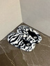 野獸派家居熊貓嘭嘭毛絨拖鞋可外穿室內鞋子冬季情侶家居鞋 熊貓嘭嘭毛絨拖鞋 斑馬紋 36-37 曬單實(shí)拍圖