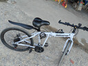 SANGPU折疊自行車(chē)成人山地車(chē)公路學(xué)生男變速賽車(chē)越野單車(chē)通勤城市代步女 頂配輻條-白黑【普通胎】 24寸21速【適合身高150-170cm】 曬單實(shí)拍圖