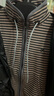 半圓【特價(jià)】原創(chuàng  )設計師女裝2025冬季加絨加厚條紋長(cháng)袖衛衣外套女 灰咖條紋 M 曬單實(shí)拍圖